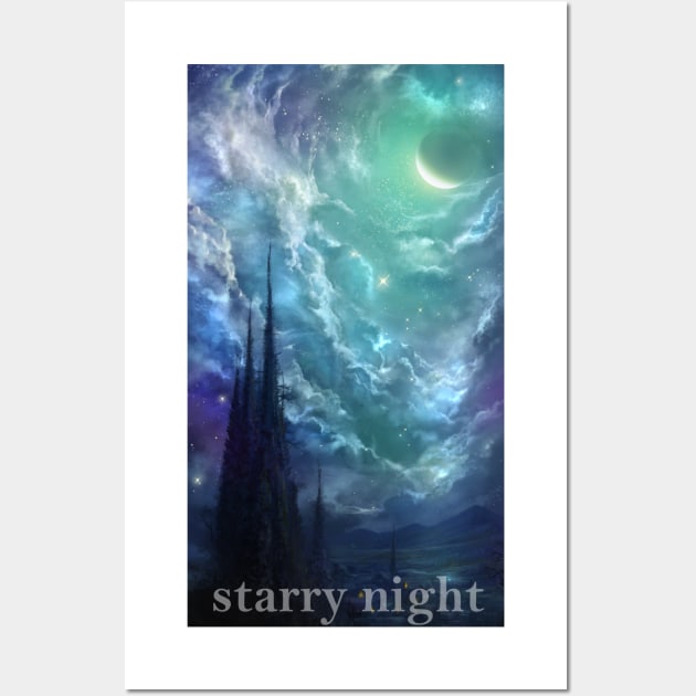 Van Gogh - starry night Wall Art by YAM_spectrum